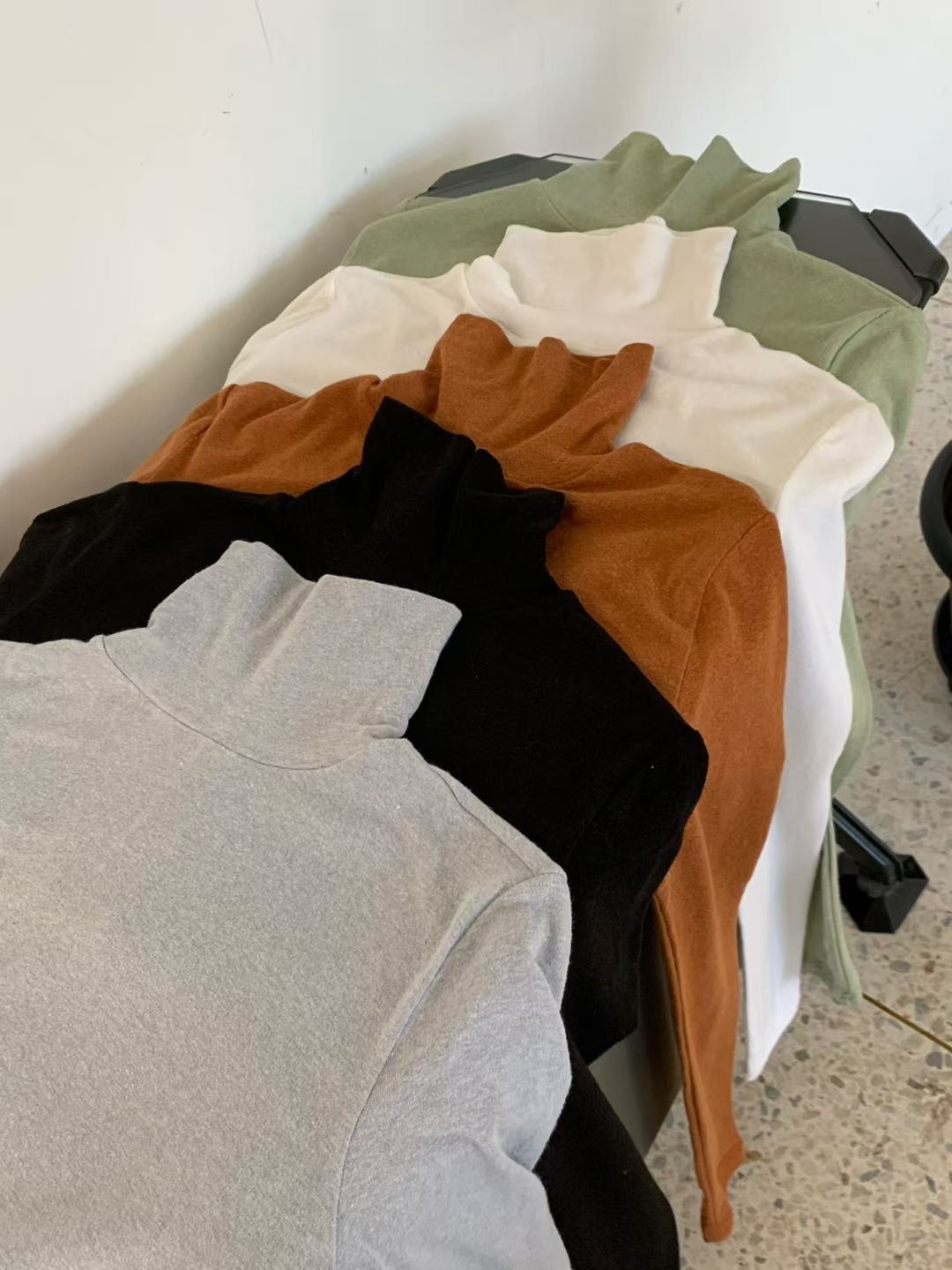 WADE東大門㊣實拍女士新品時尚人氣推薦職業25秋冬長袖T恤安哥拉WADE長袖T恤