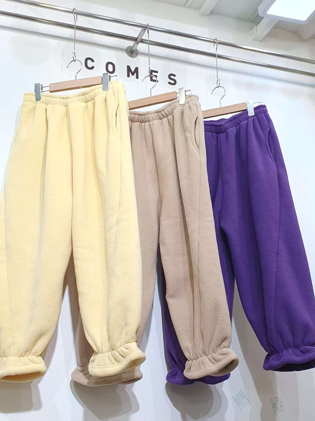 COMES-컴즈-OT韓國直郵㊣女士新品真品熱賣25秋冬休閑褲加絨COMES-ot休閑褲