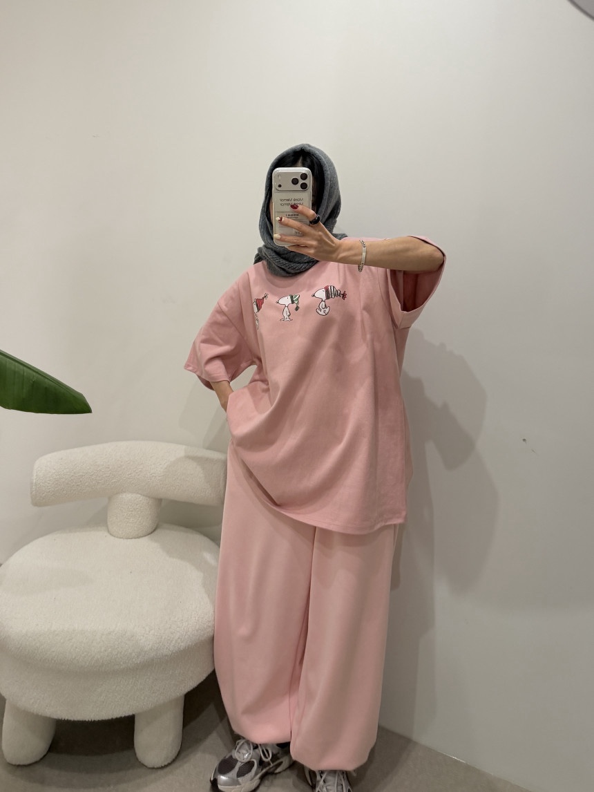 OURWAVE/OUR ROOM東大門㊣直郵女裝新品熱賣T恤史努比加絨抓絨Our Wave/Our RoomT恤