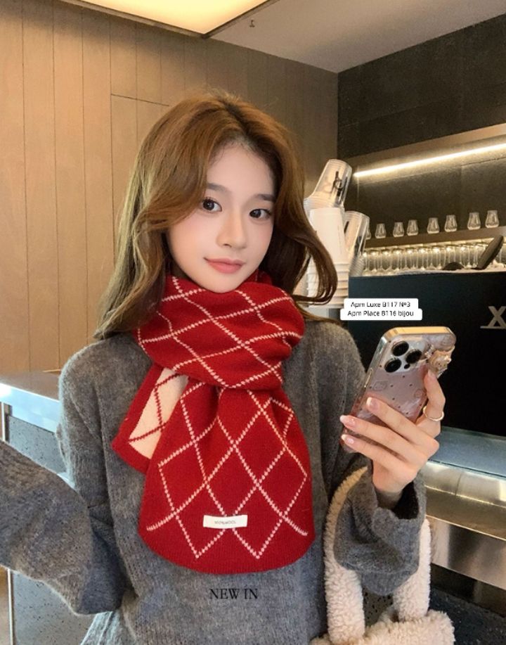 N3韓國直郵㊣女裝新款人氣職業真品熱賣休閑25秋冬圍巾披肩N3圍巾/披肩