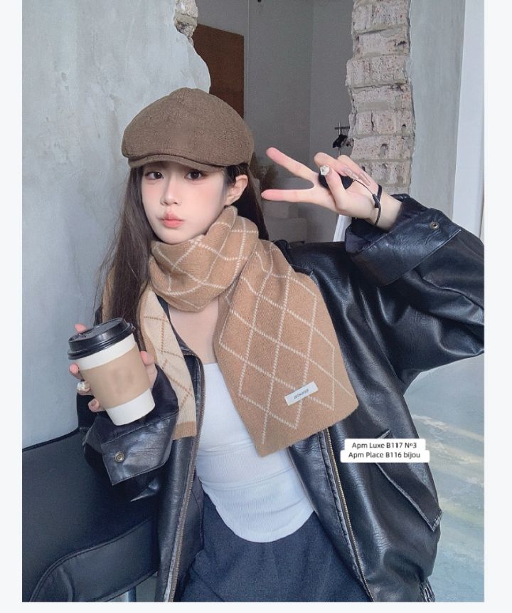 N3韓國直郵㊣女裝新款人氣職業真品熱賣休閑25秋冬圍巾披肩N3圍巾/披肩