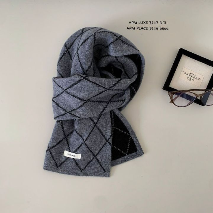 N3韓國直郵㊣女裝新款人氣職業真品熱賣休閑25秋冬圍巾披肩N3圍巾/披肩圖色4