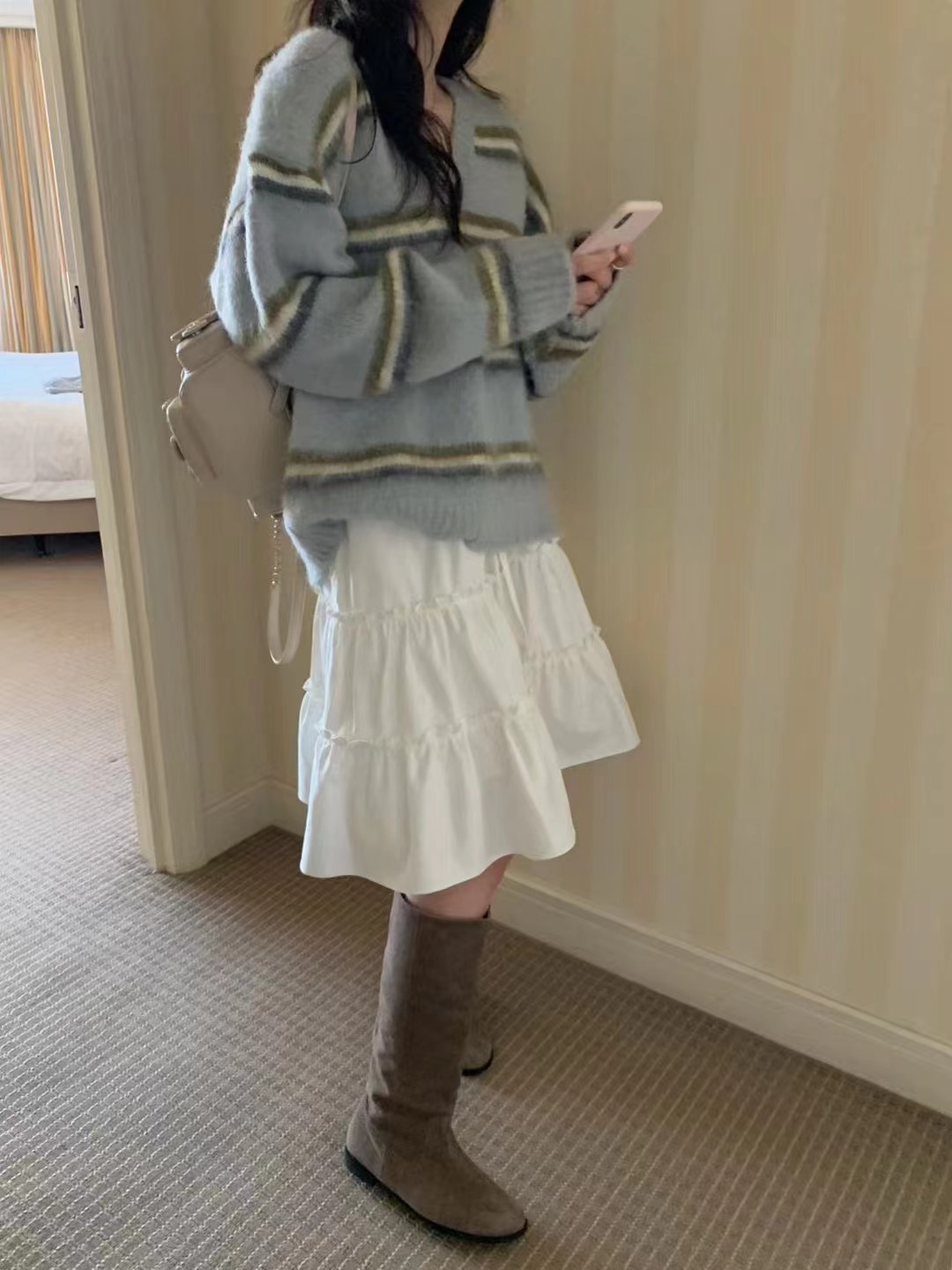 PYT-ot東大門㊣直郵女士新品真品職業時尚25秋冬半身裙中短裙pretty young thing半身裙/中短裙