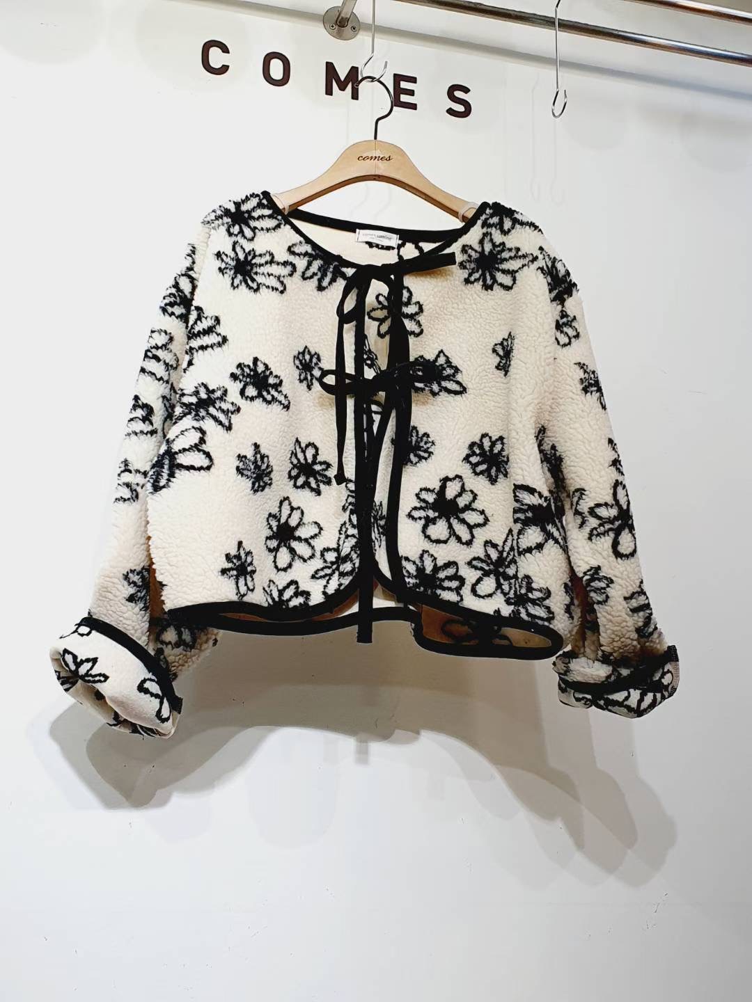 COMES-컴즈-OT東大門㊣實拍女士新款時尚真品休閑針織衫開衫COMES-ot針織衫圖色1