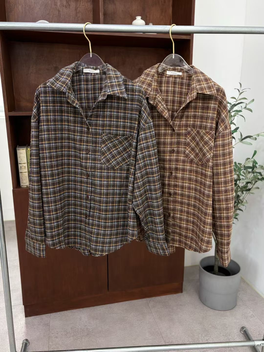 WADE韓國直郵㊣女裝新品熱賣真品時尚推薦25秋冬襯衫蕾絲衫WADE襯衫/蕾絲衫