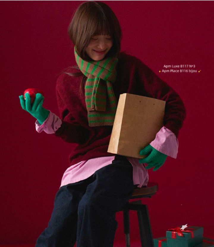 N3韓國直郵㊣女裝新款真品人氣25秋冬熱賣推薦圍巾披肩羊毛N3圍巾/披肩