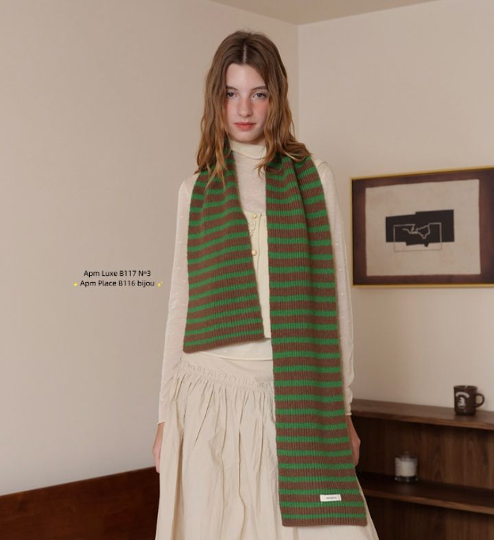 N3韓國直郵㊣女裝新款真品人氣25秋冬熱賣推薦圍巾披肩羊毛N3圍巾/披肩