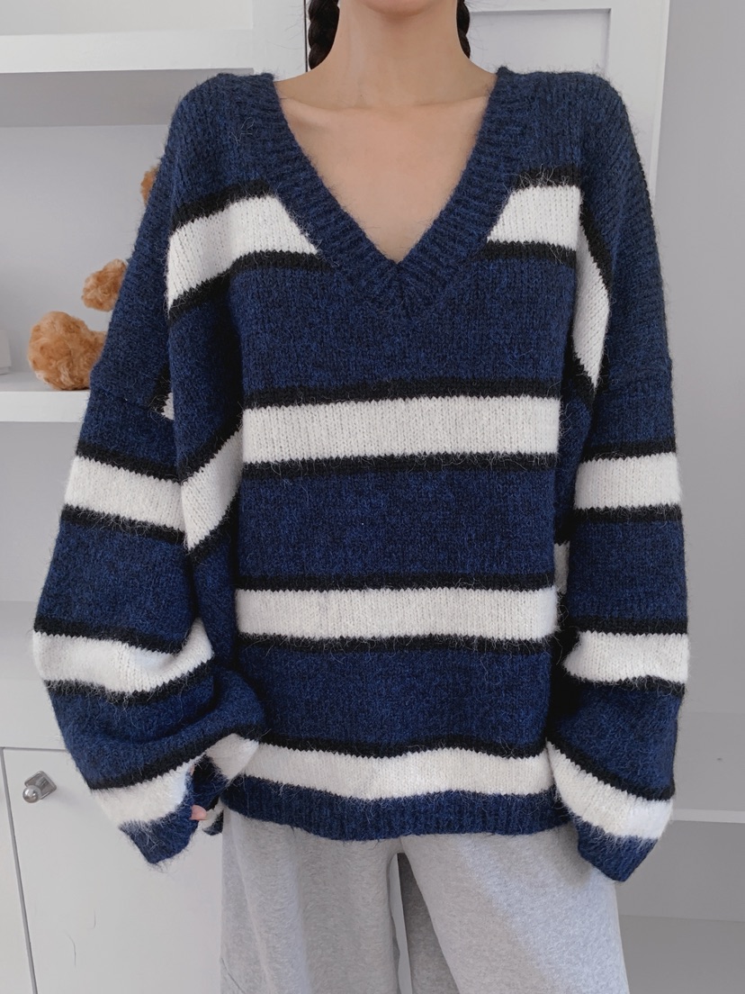 OURWAVE/OUR ROOM東大門㊣直郵女士新品休閑針織衫V領羊毛Our Wave/Our Room針織衫