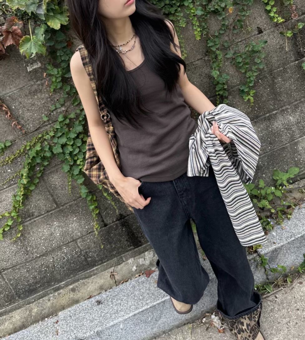 WADE東大門㊣代購女裝新品人氣時尚熱賣25秋冬休閑吊帶背心WADE吊帶/背心