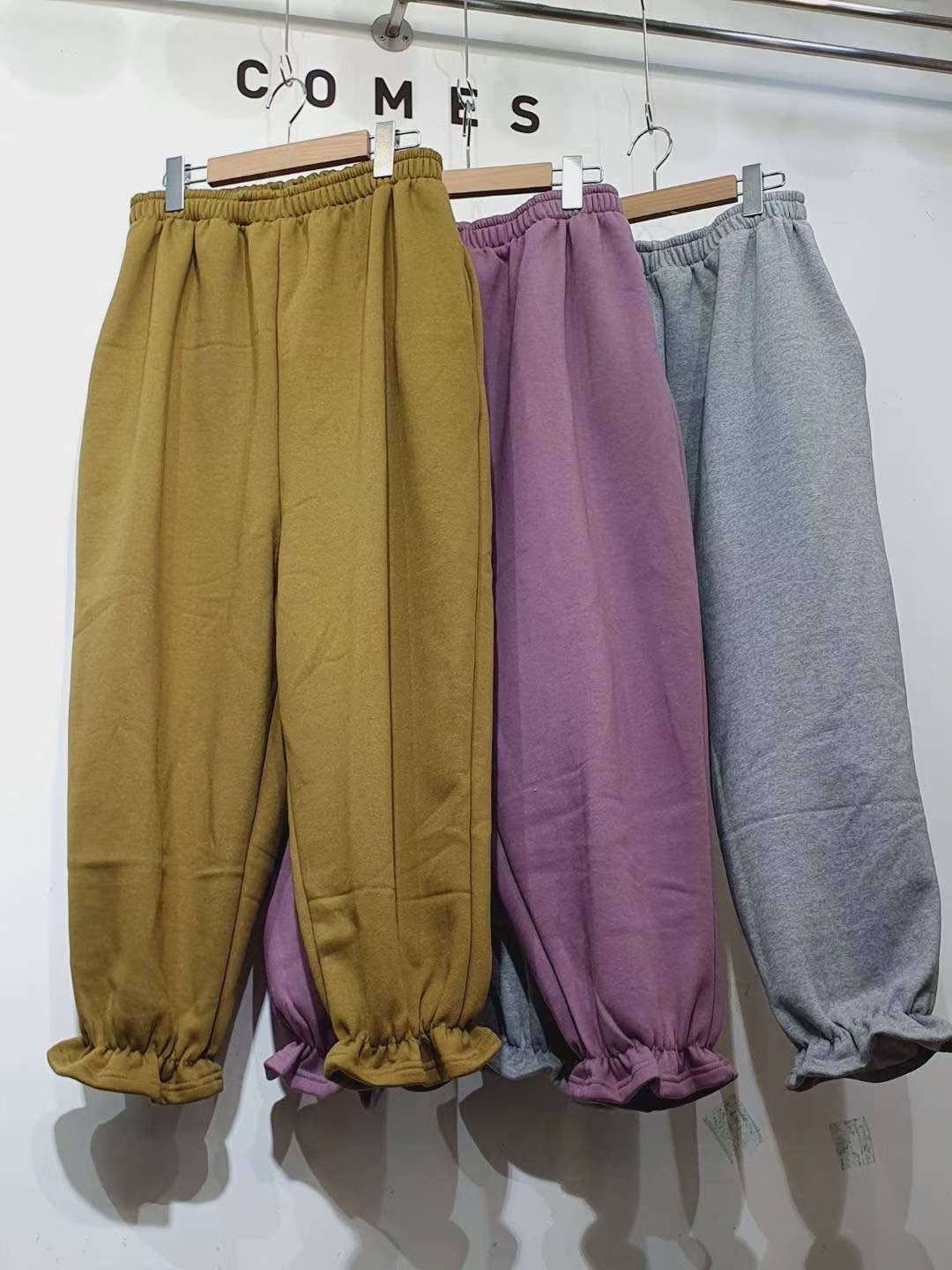 COMES-컴즈-OT東大門㊣實拍女士新款人氣休閑休閑褲荷葉邊COMES-ot休閑褲