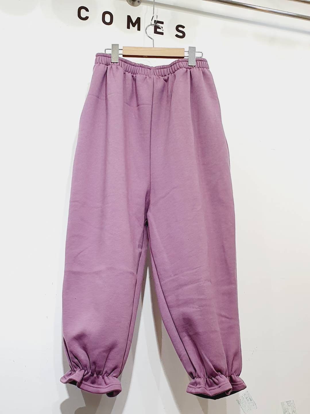 COMES-컴즈-OT東大門㊣實拍女士新款人氣休閑休閑褲荷葉邊COMES-ot休閑褲圖色2