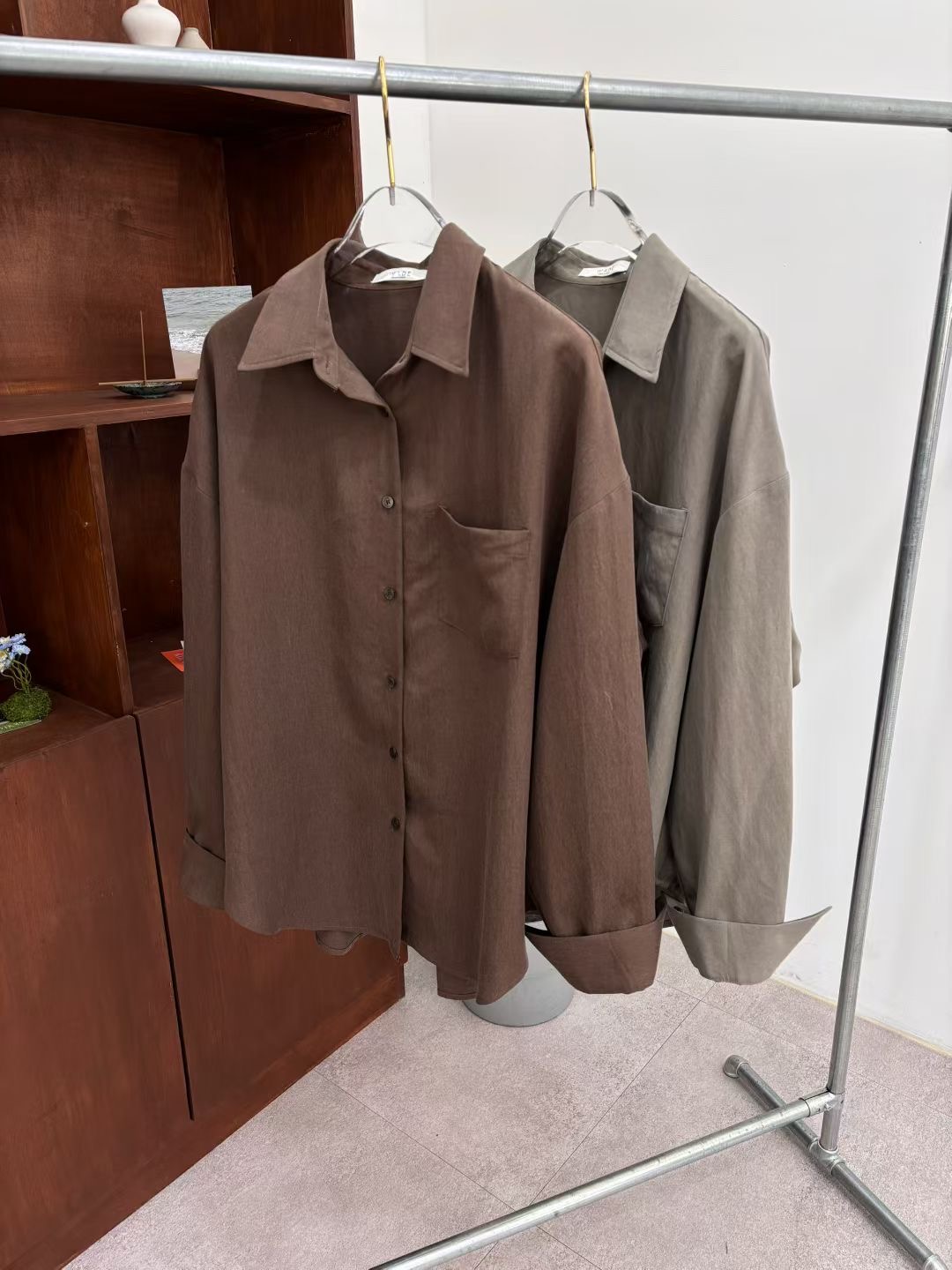 WADE韓國代購㊣女士新款時尚真品休閑推薦職業25秋冬襯衫蕾絲衫WADE襯衫/蕾絲衫圖色2左二色