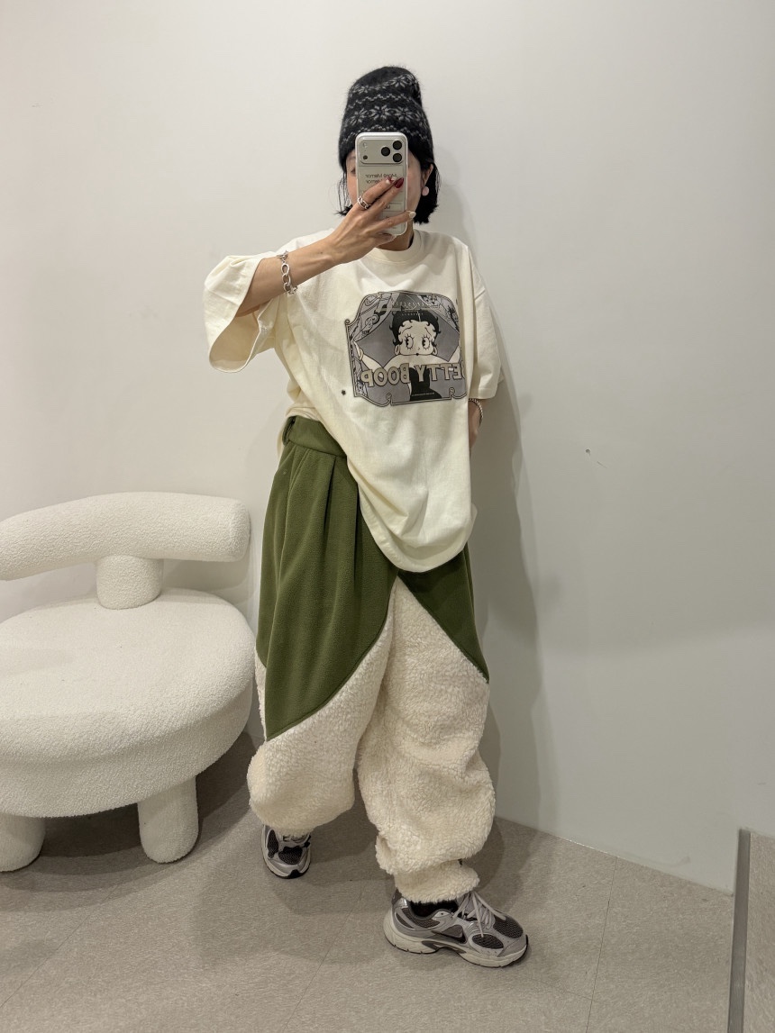 OURWAVE/OUR ROOM韓國直郵㊣女裝新品人氣時尚休閑T恤加絨Our Wave/Our RoomT恤