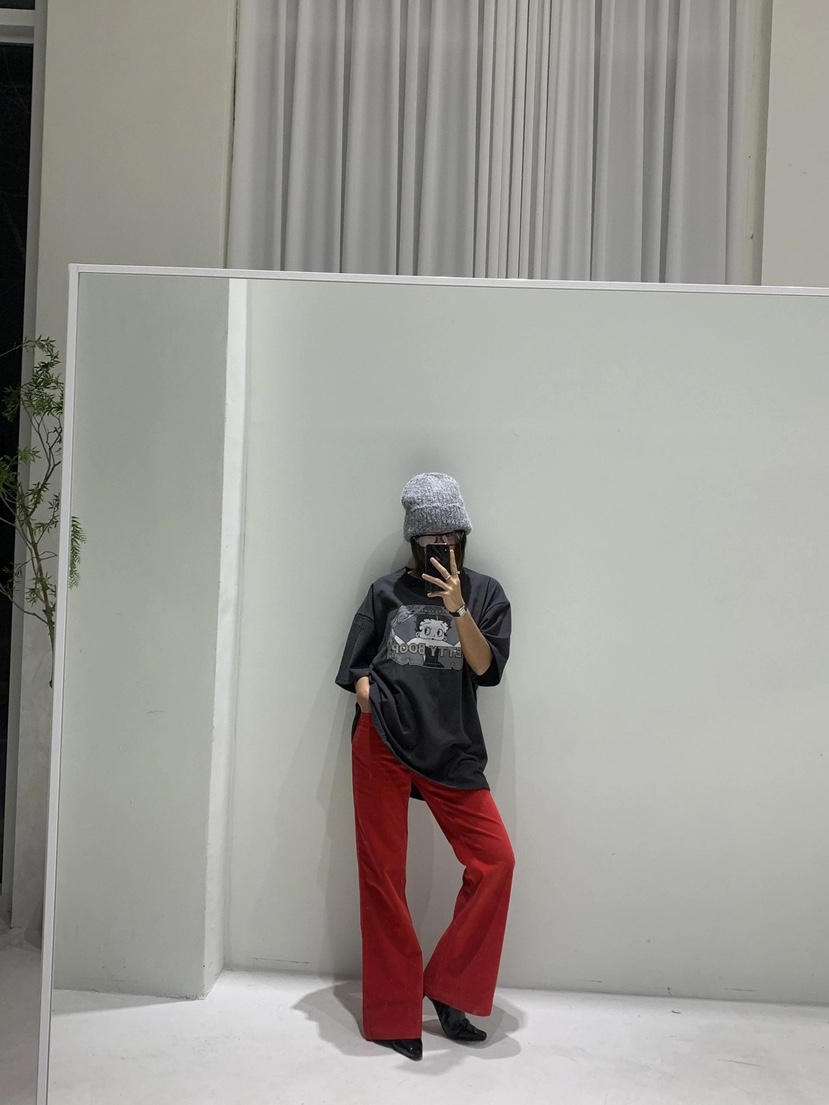 OURWAVE/OUR ROOM韓國直郵㊣女裝新品人氣時尚休閑T恤加絨Our Wave/Our RoomT恤