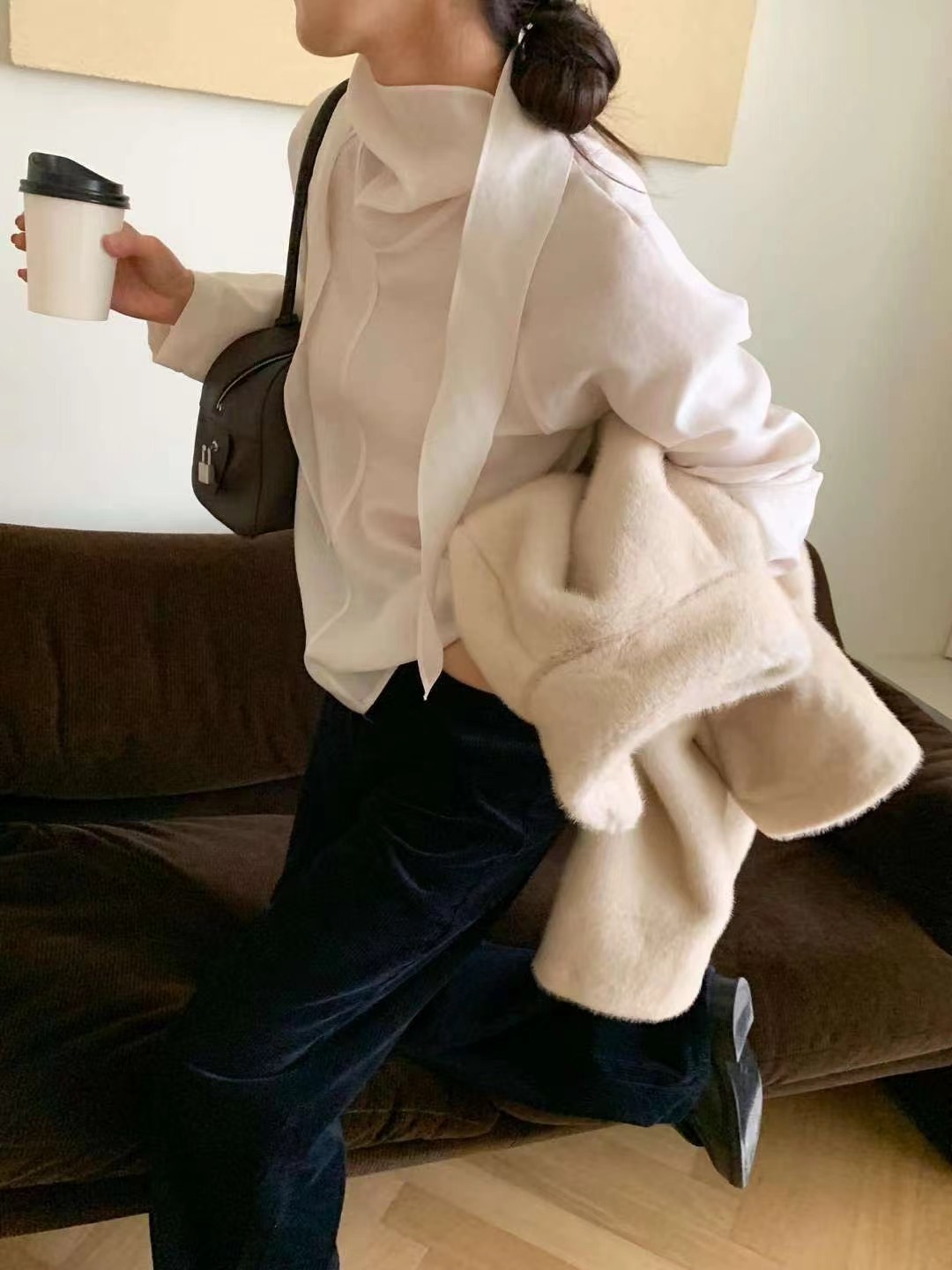 LONDON LACE-런던레이스-T韓國代購㊣女士新品25秋冬襯衫蕾絲衫LONDON LACE襯衫/蕾絲衫