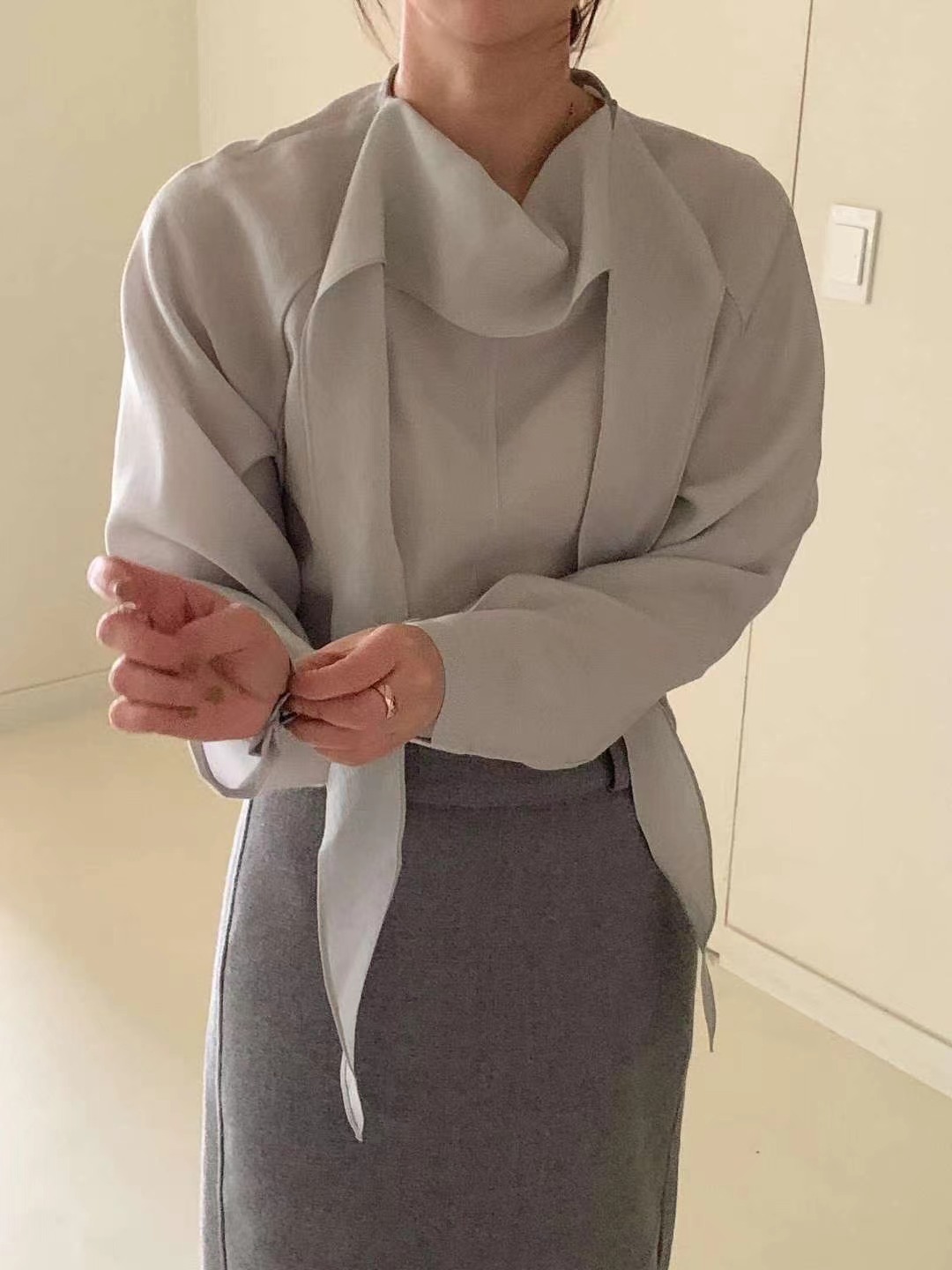 LONDON LACE-런던레이스-T韓國代購㊣女士新品25秋冬襯衫蕾絲衫LONDON LACE襯衫/蕾絲衫圖色2