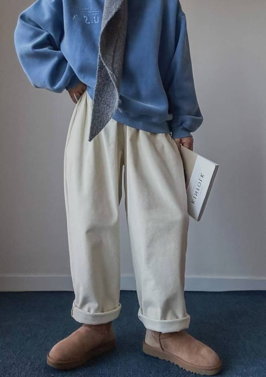 REALBLACK東大門㊣實拍女士新款時尚推薦休閑人氣熱賣休閑褲REALBLACK休閑褲圖色3