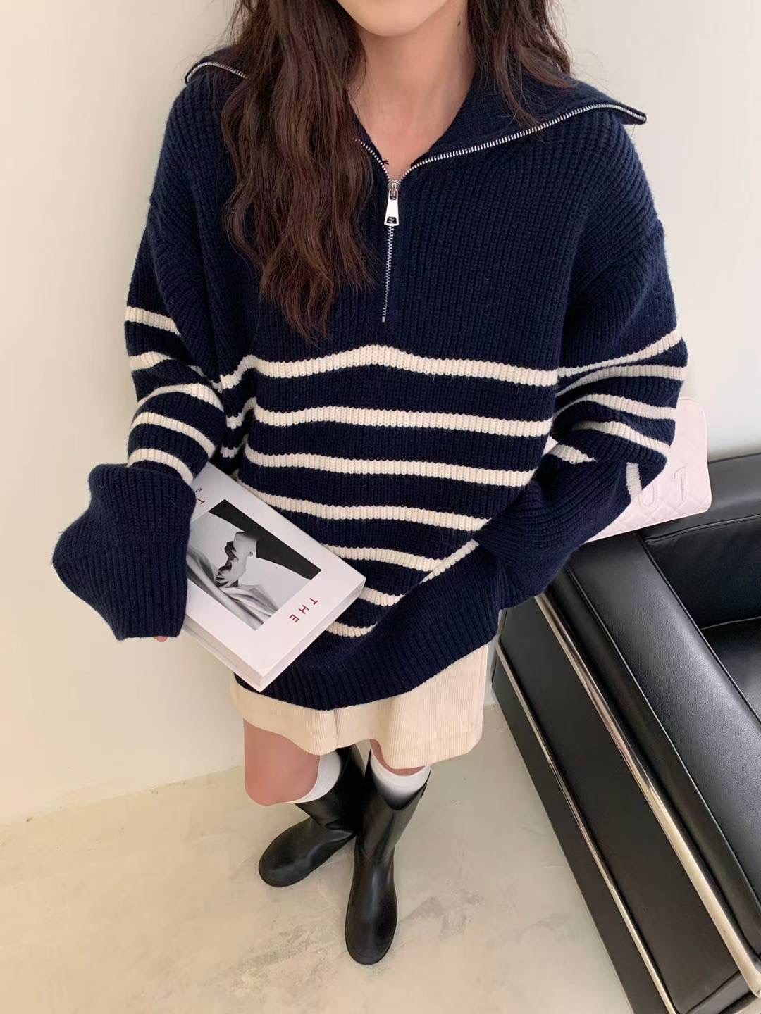 REALBLACK韓國直郵㊣女士新款真品熱賣休閑職業時尚推薦針織衫REALBLACK針織衫圖色1