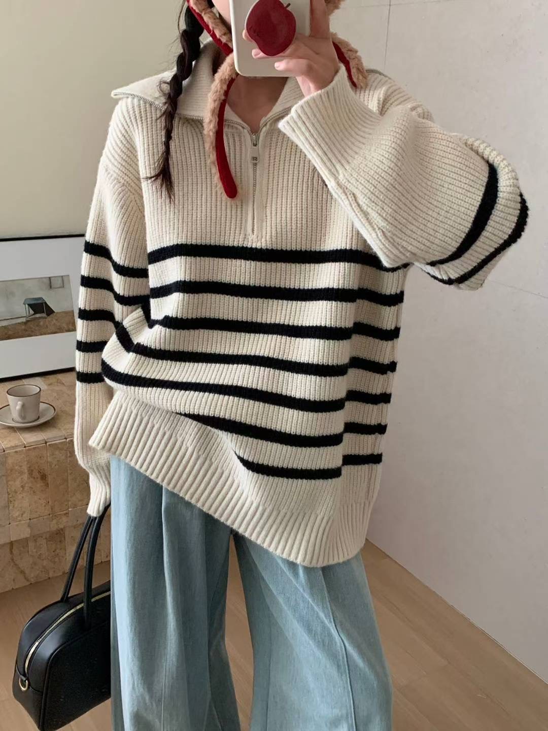 REALBLACK韓國直郵㊣女士新款真品熱賣休閑職業時尚推薦針織衫REALBLACK針織衫圖色2