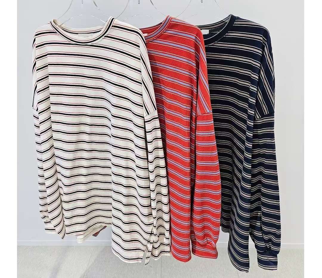 REALBLACK東大門㊣實拍女裝新款25秋冬職業休閑推薦長袖T恤REALBLACK長袖T恤圖色3左三色