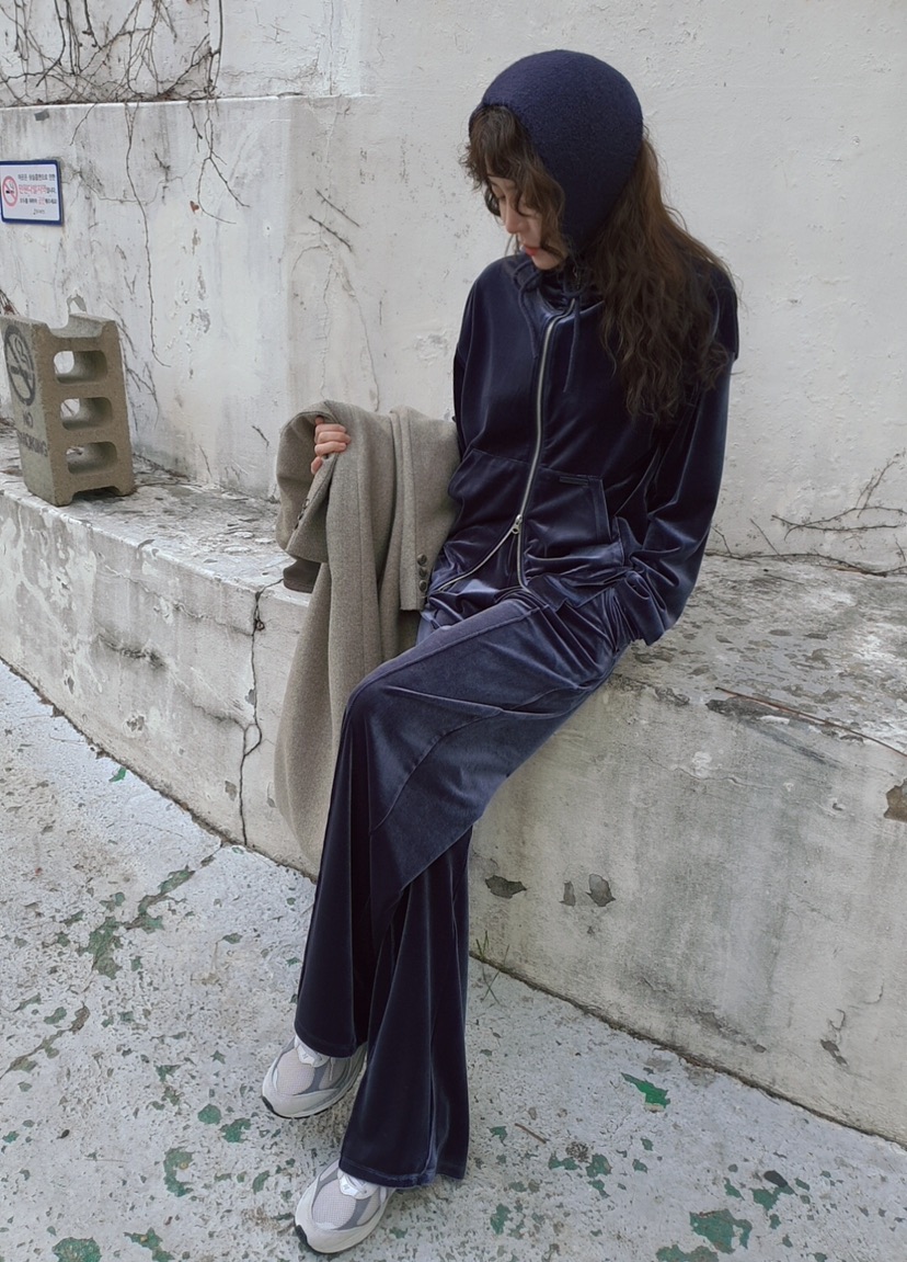 GENTLE B/LOVENTINA韓國直郵㊣女士新品職業休閑褲絲絨褲GENTLE B/LOVENTINA休閑褲