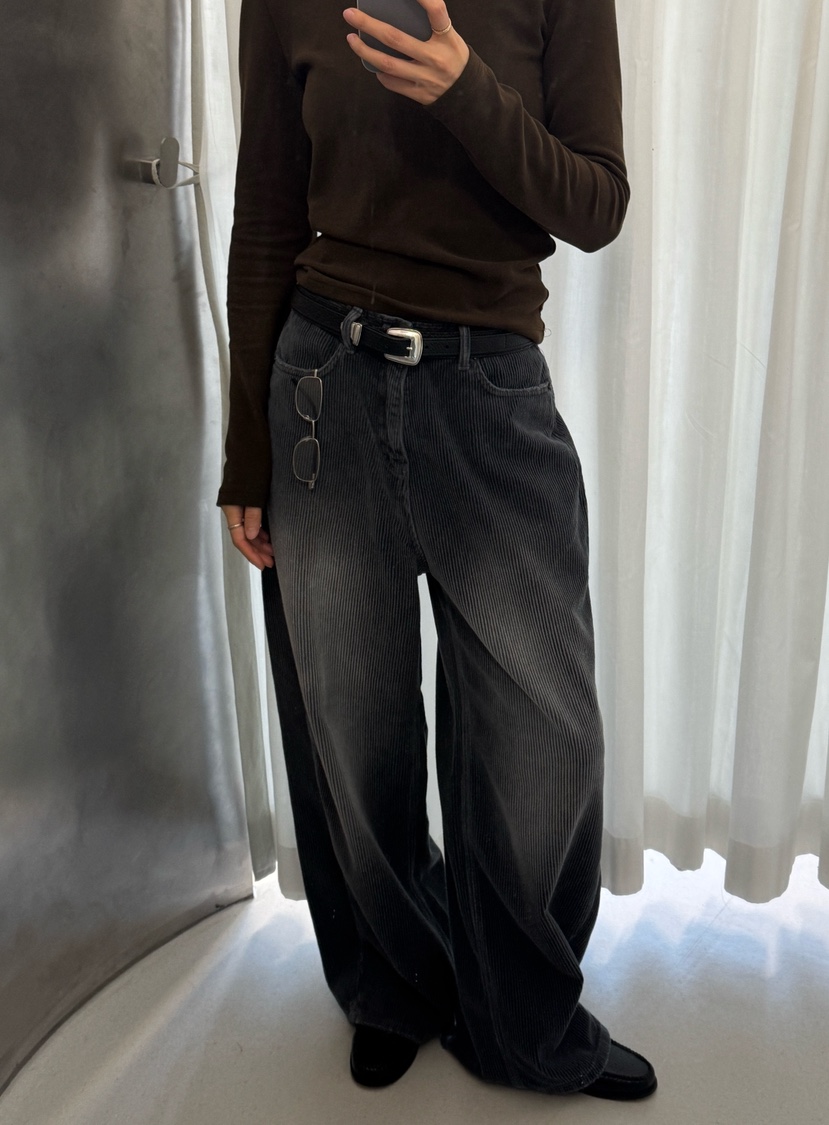 FIFO東大門㊣直郵女裝新款真品人氣25秋冬時尚休閑褲不含腰帶FIFO休閑褲