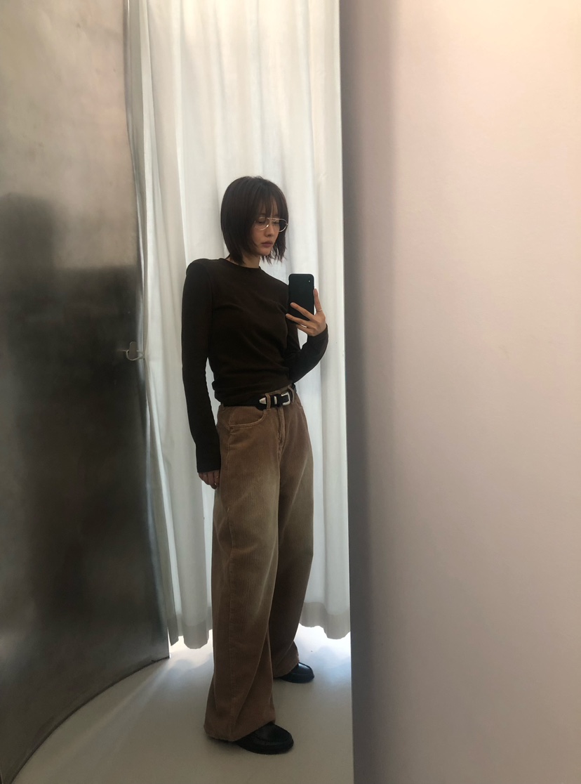 FIFO東大門㊣直郵女裝新款真品人氣25秋冬時尚休閑褲不含腰帶FIFO休閑褲