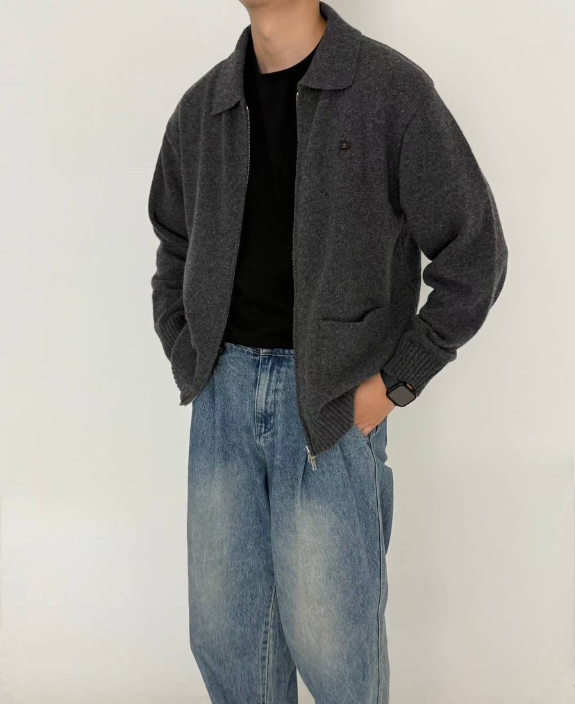 BRO韓國直郵㊣女士新款人氣推薦熱賣時尚真品職業休閑25秋冬毛衣BRO毛衣圖色1