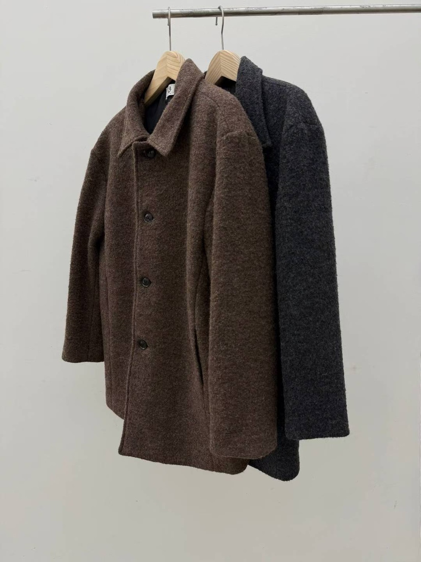 BRO東大門㊣實拍女士新款職業時尚真品25秋冬熱賣中長款大衣BRO中長款大衣