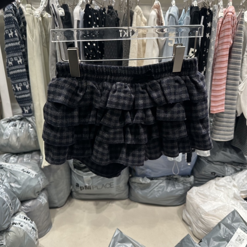 KIKI韓國代購㊣女士新款真品職業推薦人氣25秋冬時尚休閑短褲KIKI短褲圖色1深藍色