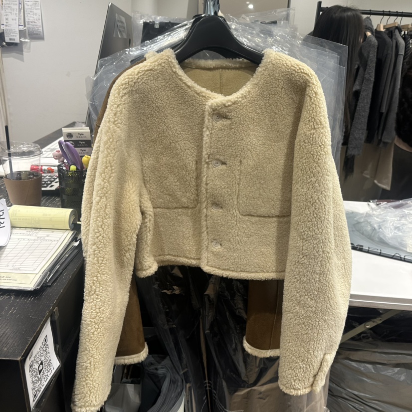 aube nunt韓國代購㊣女士新款時尚25秋冬職業熱賣夾克里外穿aube nunt夾克