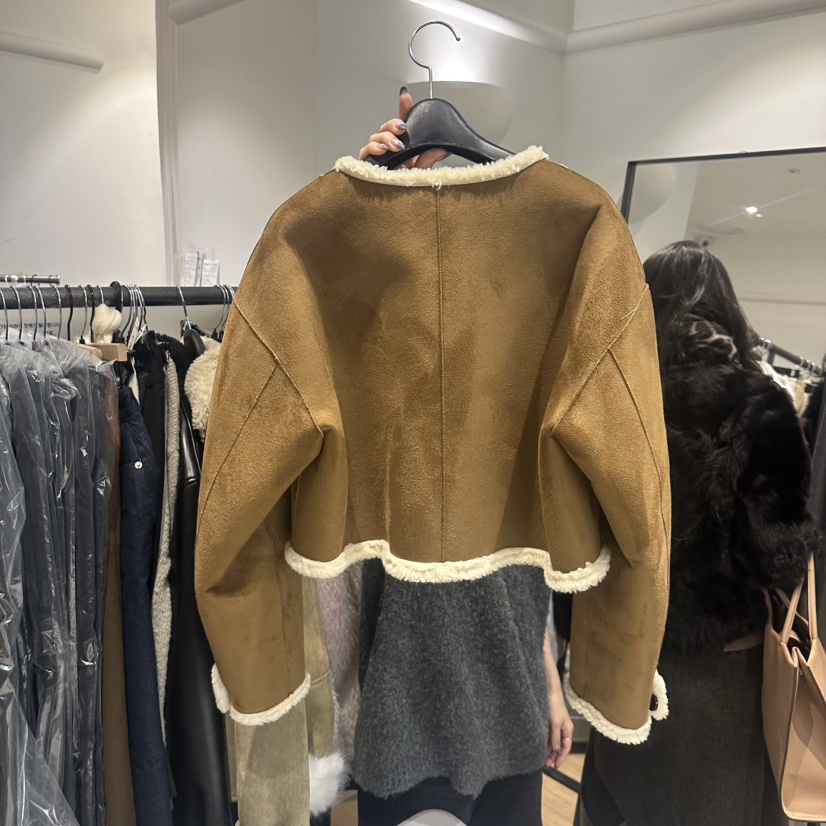 aube nunt韓國代購㊣女士新款時尚25秋冬職業熱賣夾克里外穿aube nunt夾克