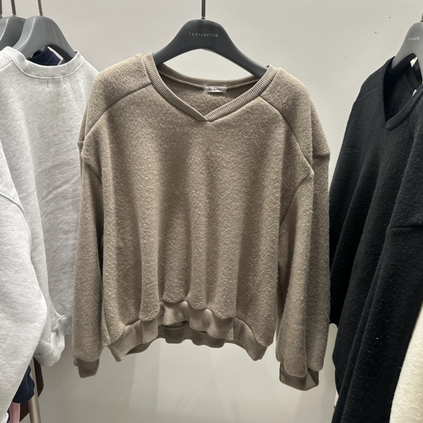TARABY MOTION東大門㊣代購女裝新款人氣熱賣休閑衛衣羊毛TARABY MOTION衛衣圖色1