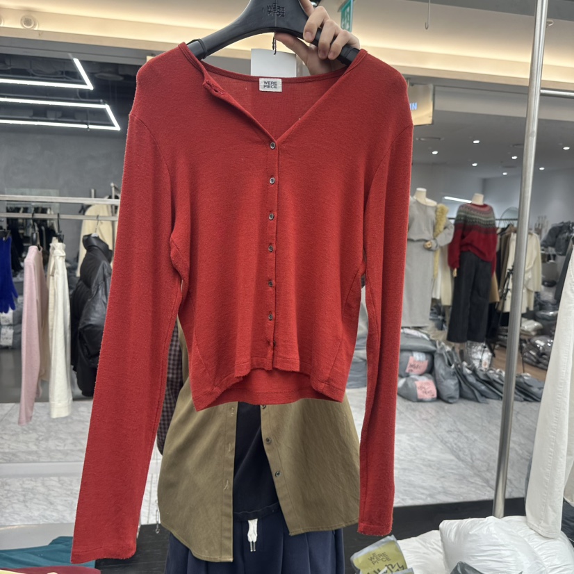 KARE/WEREPIECE東大門㊣代購女士新款職業長袖T恤披肩紐扣KARE/WEREPIECE長袖T恤圖色3