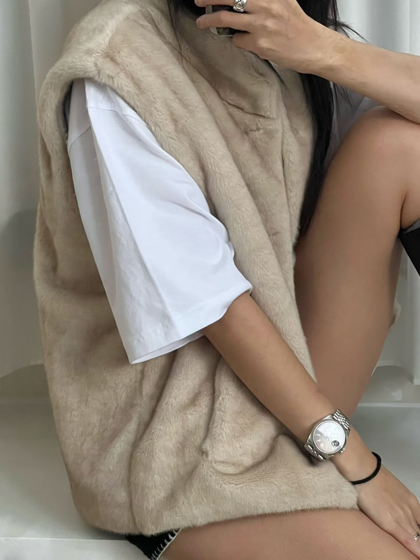 ADDICTED東大門㊣代購女士新品真品推薦人氣時尚職業馬甲貂皮ADDICTED馬甲