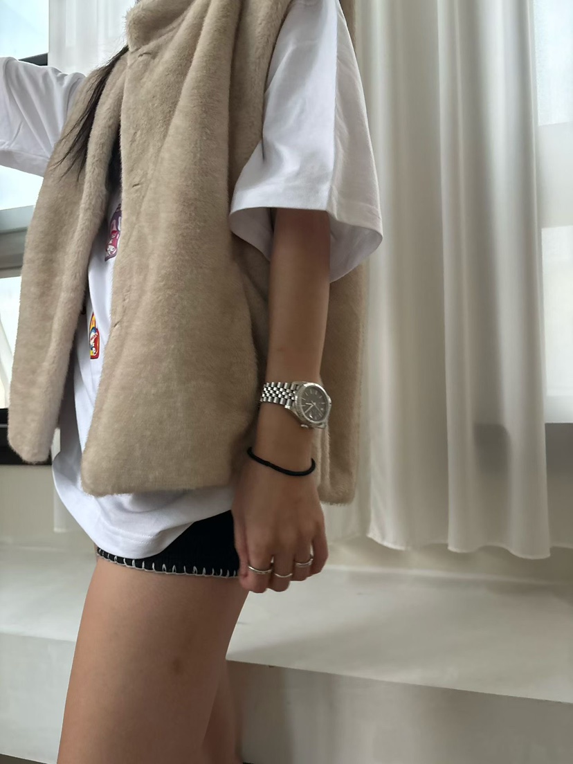 ADDICTED東大門㊣代購女士新品真品推薦人氣時尚職業馬甲貂皮ADDICTED馬甲