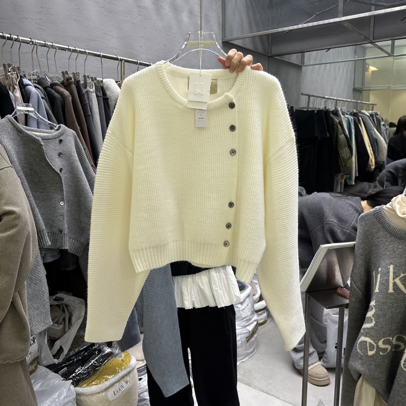 UOOV韓國直郵㊣女士新品真品休閑熱賣25秋冬人氣推薦針織衫UOOV針織衫圖色1