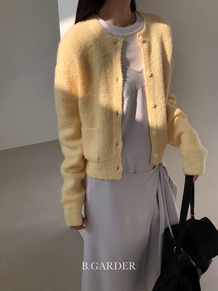 B_GARDER東大門㊣直郵女裝新款時尚人氣推薦熱賣針織衫口袋B.GARDER針織衫