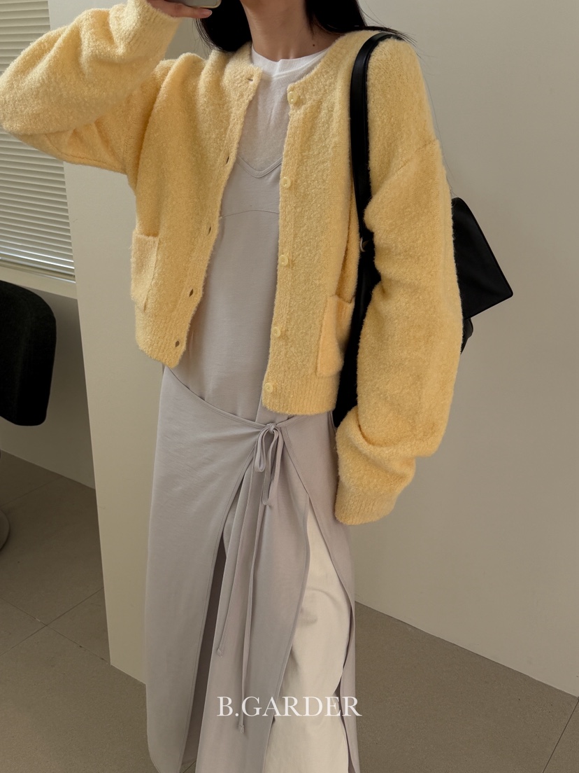 B_GARDER東大門㊣直郵女裝新款時尚人氣推薦熱賣針織衫口袋B.GARDER針織衫