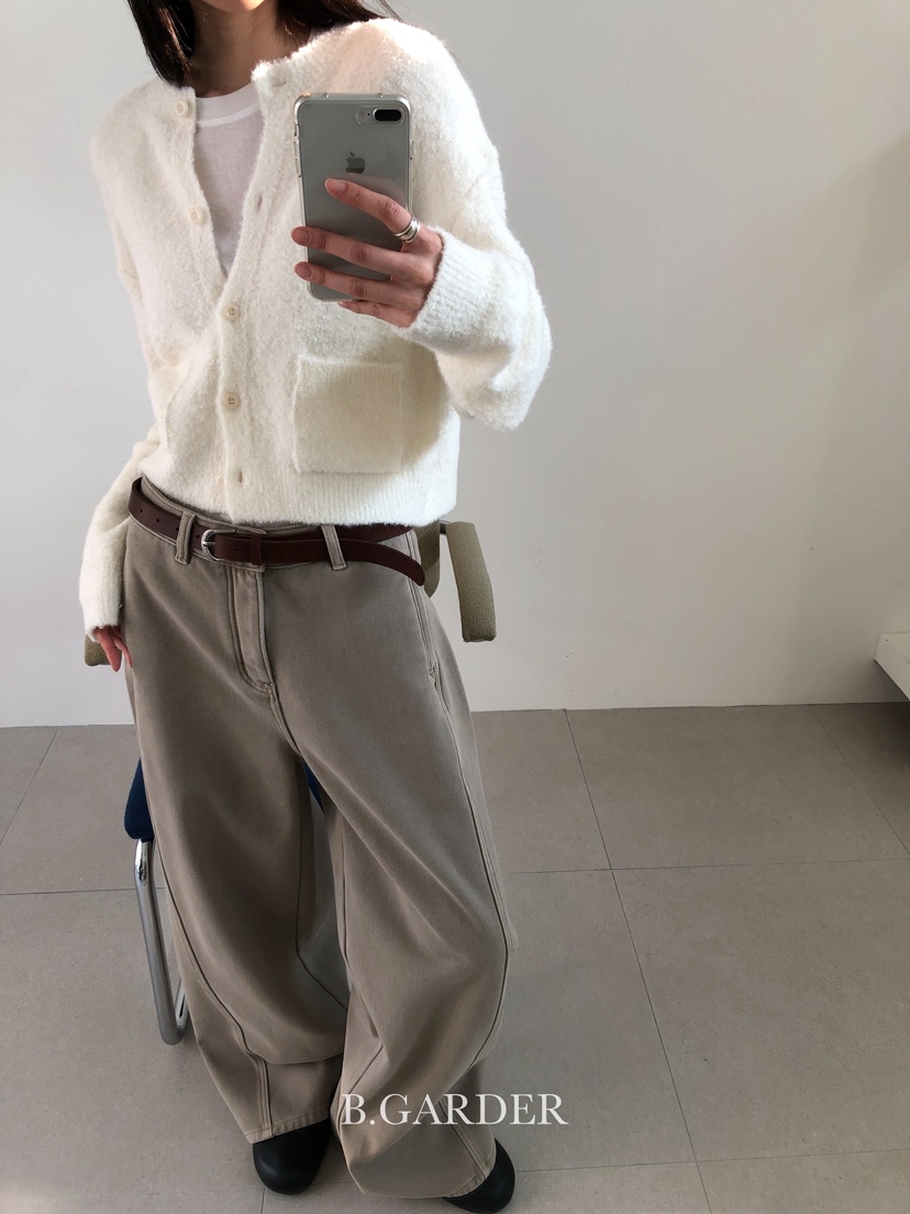 B_GARDER東大門㊣直郵女裝新款時尚人氣推薦熱賣針織衫口袋B.GARDER針織衫