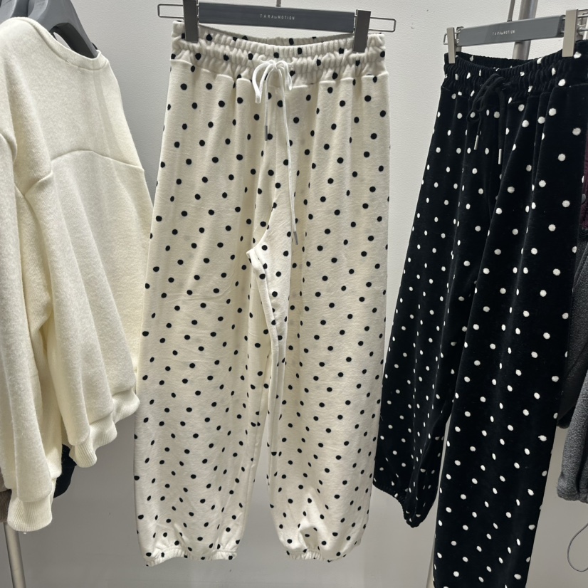 TARABY MOTION韓國直郵㊣女士新品職業時尚熱賣休閑褲天鵝絨TARABY MOTION休閑褲圖色1