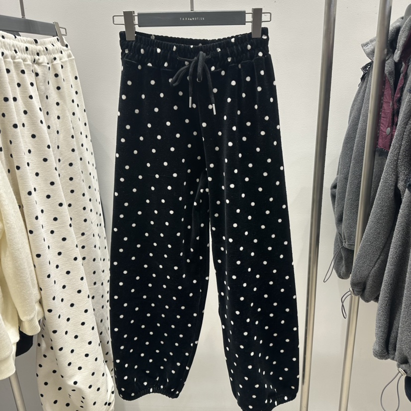 TARABY MOTION韓國直郵㊣女士新品職業時尚熱賣休閑褲天鵝絨TARABY MOTION休閑褲圖色2