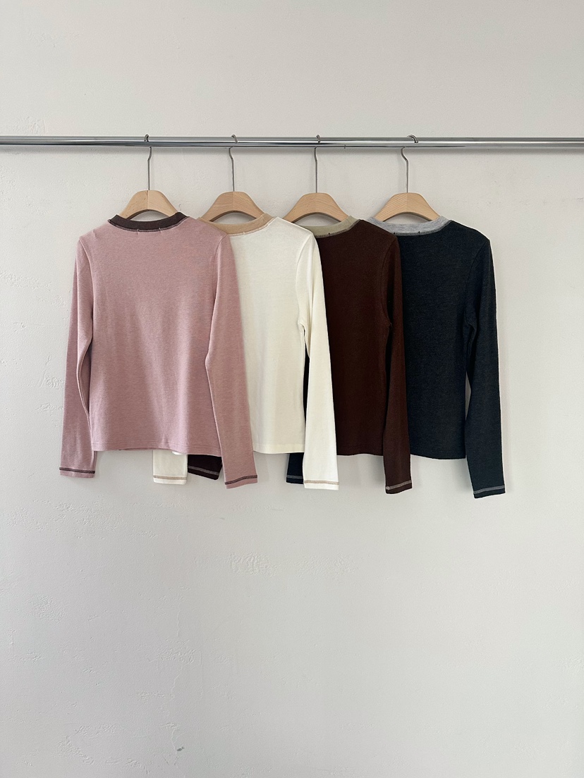 2ND GATE韓國直郵㊣女裝新款時尚人氣真品25秋冬熱賣長袖T恤2ND GATE長袖T恤