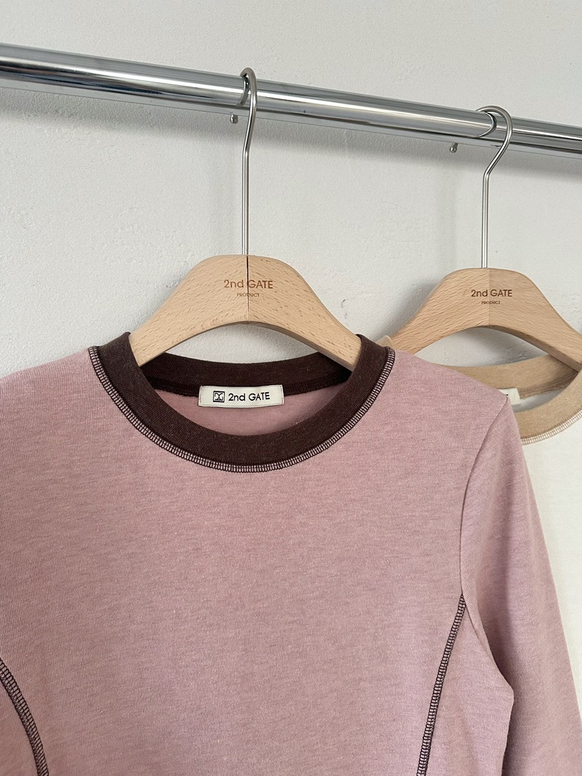 2ND GATE韓國直郵㊣女裝新款時尚人氣真品25秋冬熱賣長袖T恤2ND GATE長袖T恤