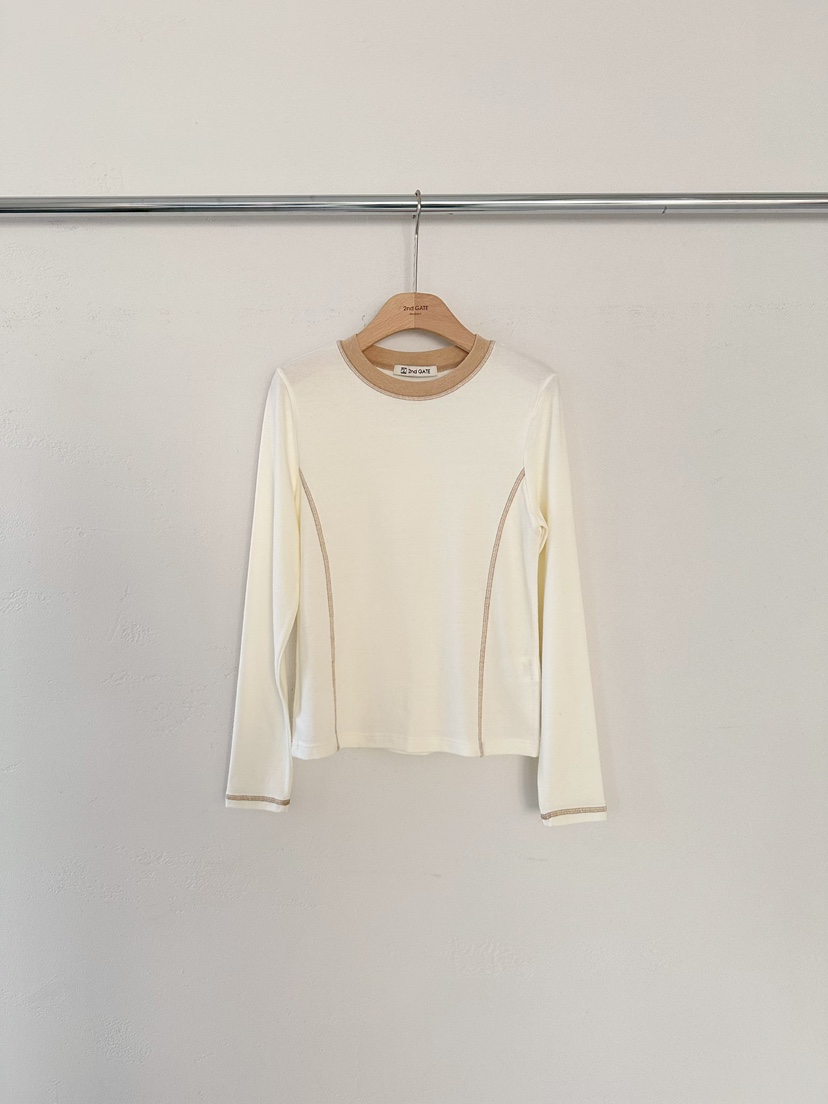 2ND GATE韓國直郵㊣女裝新款時尚人氣真品25秋冬熱賣長袖T恤2ND GATE長袖T恤圖色2