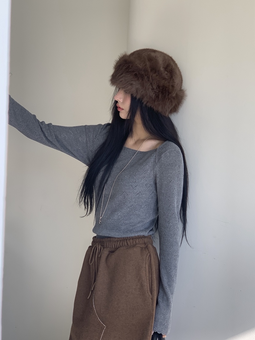 TARABY MOTION東大門㊣直郵女士新品時尚真品職業長袖T恤羊毛TARABY MOTION長袖T恤