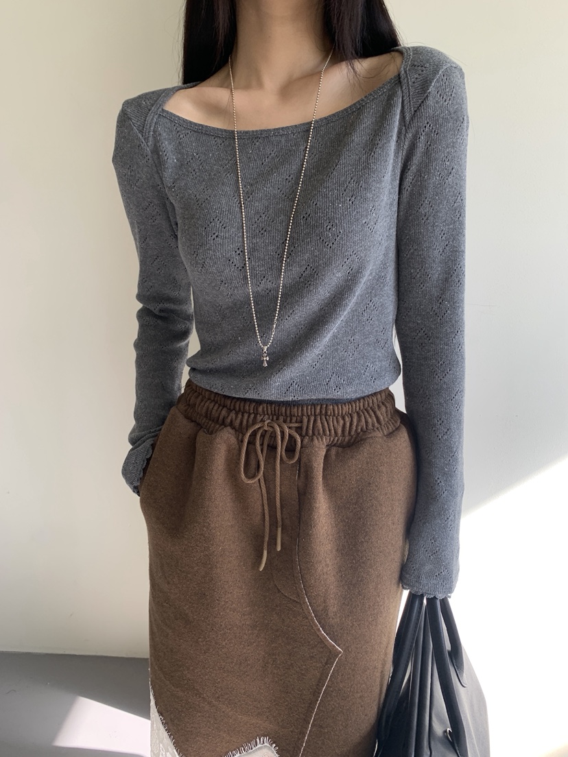 TARABY MOTION東大門㊣直郵女士新品時尚真品職業長袖T恤羊毛TARABY MOTION長袖T恤圖色3