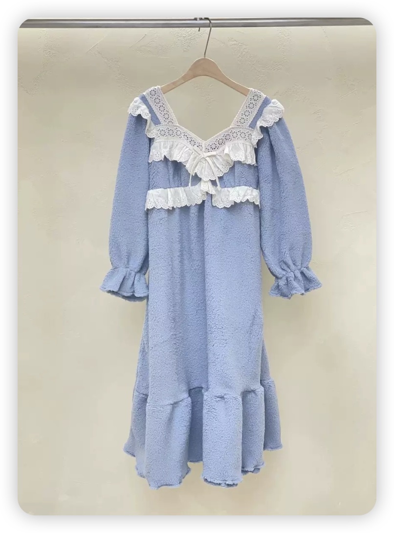 LUNALUZ-L東大門㊣代購女裝新品熱賣休閑時尚25秋冬職業睡衣LUNALUZ睡衣圖色1