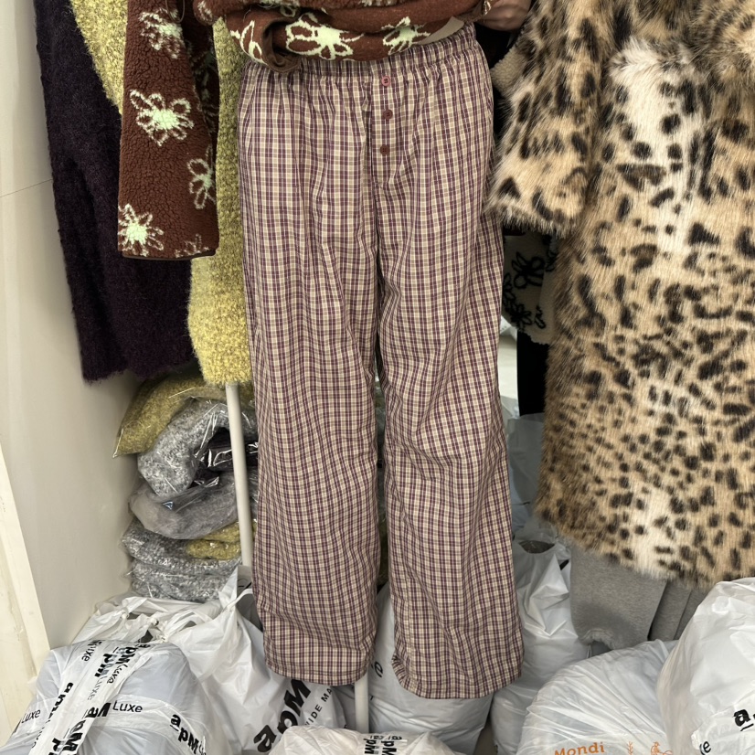 EGG IS東大門㊣直郵女裝新款職業休閑25秋冬熱賣休閑褲加絨EGG IS休閑褲圖色1