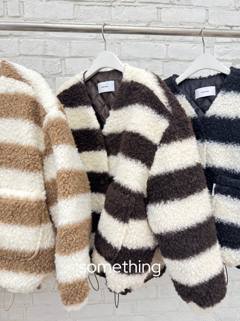 SOMETHING-L/FANCY韓國直郵㊣女裝新款推薦熱賣人氣25秋冬夾克SOMETHING-L/FANCY夾克